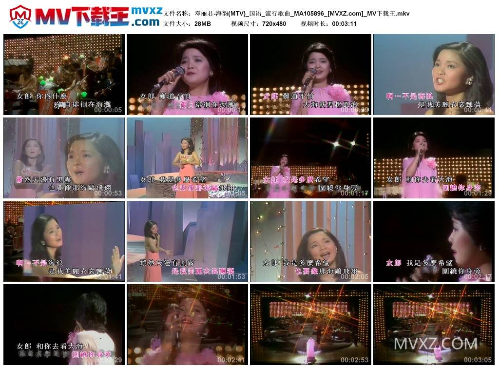 邓丽君-海韵(MTV)_国语_流行歌曲_MA105896